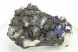 Vibrant Azurite on Quartz Crystals - China #252065-1